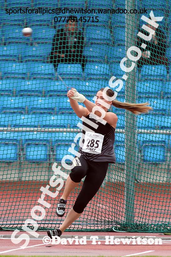 Womens  senior hammer, Northern Senior and Under-20s Track and Field Champs., Manchester. Photo: David T. Hewitson/Sports for All Pics